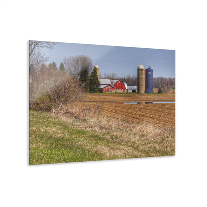 U R There Photography M-24 Northern Reds Farm Rustic Farmhouse Acrylic Wall Print