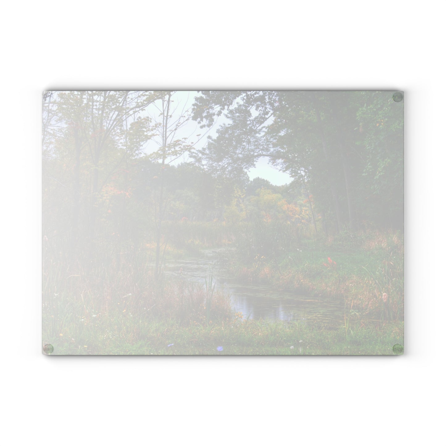 U R There Photography A River Runs Through It Rustic Farmhouse Tempered-Glass Cutting Board