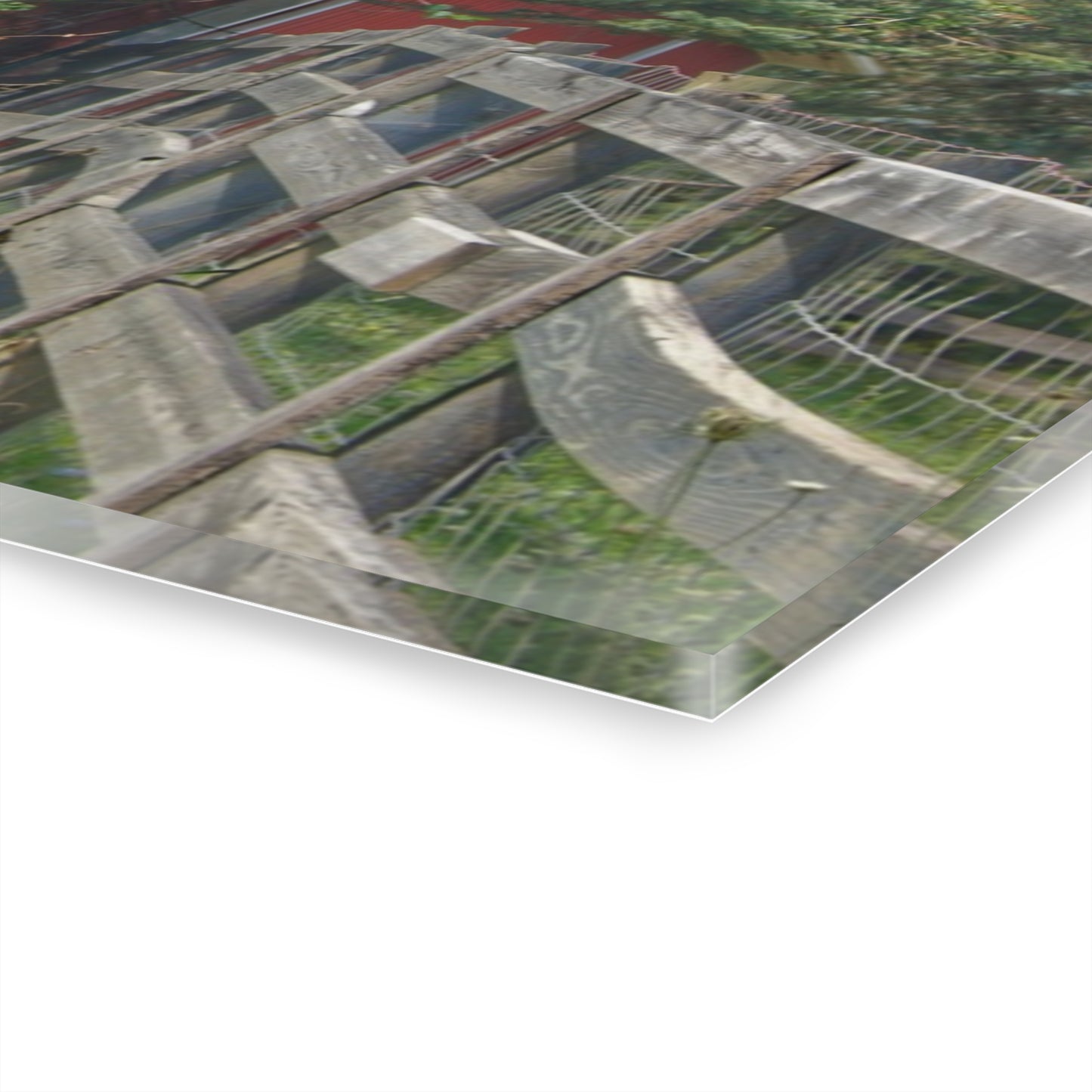 U R There Photography Modern Red I Rustic Farmhouse Acrylic Wall Print