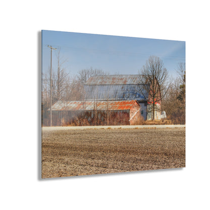 U R There Photography Indian Trail Rusted Reds I Rustic Farmhouse Acrylic Wall Print