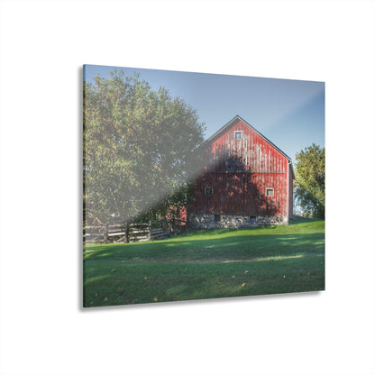 U R There Photography Five Lakes Red III Rustic Farmhouse Acrylic Wall Print