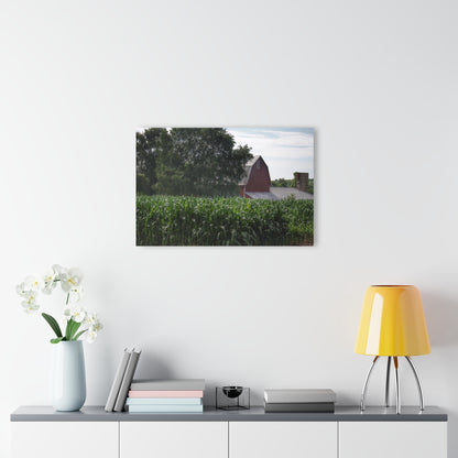 U R There Photography Above the Corn on Piersonville Road III Rustic Farmhouse Acrylic Wall Print