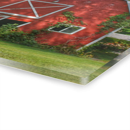 U R There Photography Henderson Red Rustic Farmhouse Acrylic Wall Print