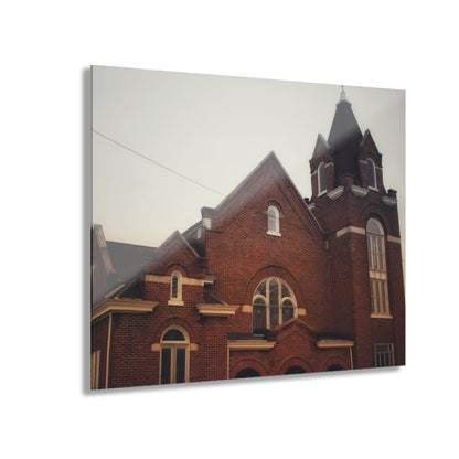 U R There Photography Brown City Methodist Church Rustic Farmhouse Acrylic Wall Print