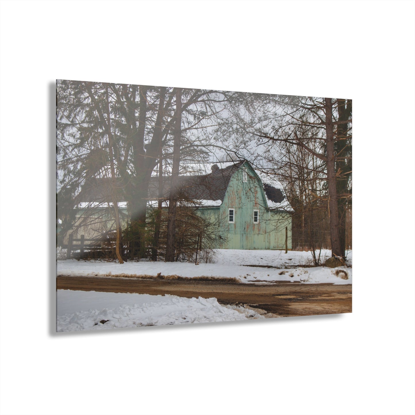 U R There Photography Hunters Creek Meadow Green Rustic Farmhouse Acrylic Wall Print