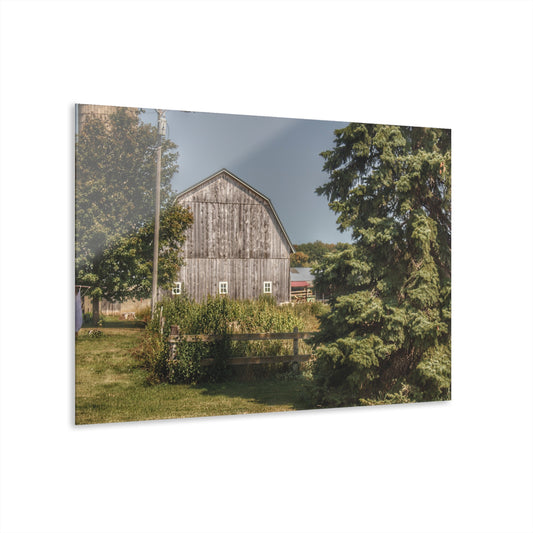 U R There Photography Roadside Grey of Vassar Rustic Farmhouse Acrylic Wall Print