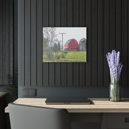 U R There Photography Stewart Road Red I Rustic Farmhouse Acrylic Wall Print