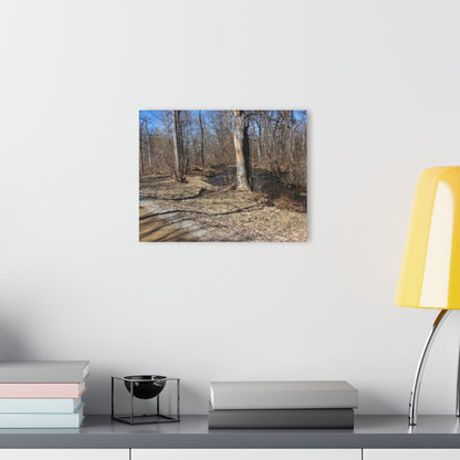 U R There Photography Creekside Seating Rustic Farmhouse Acrylic Wall Print