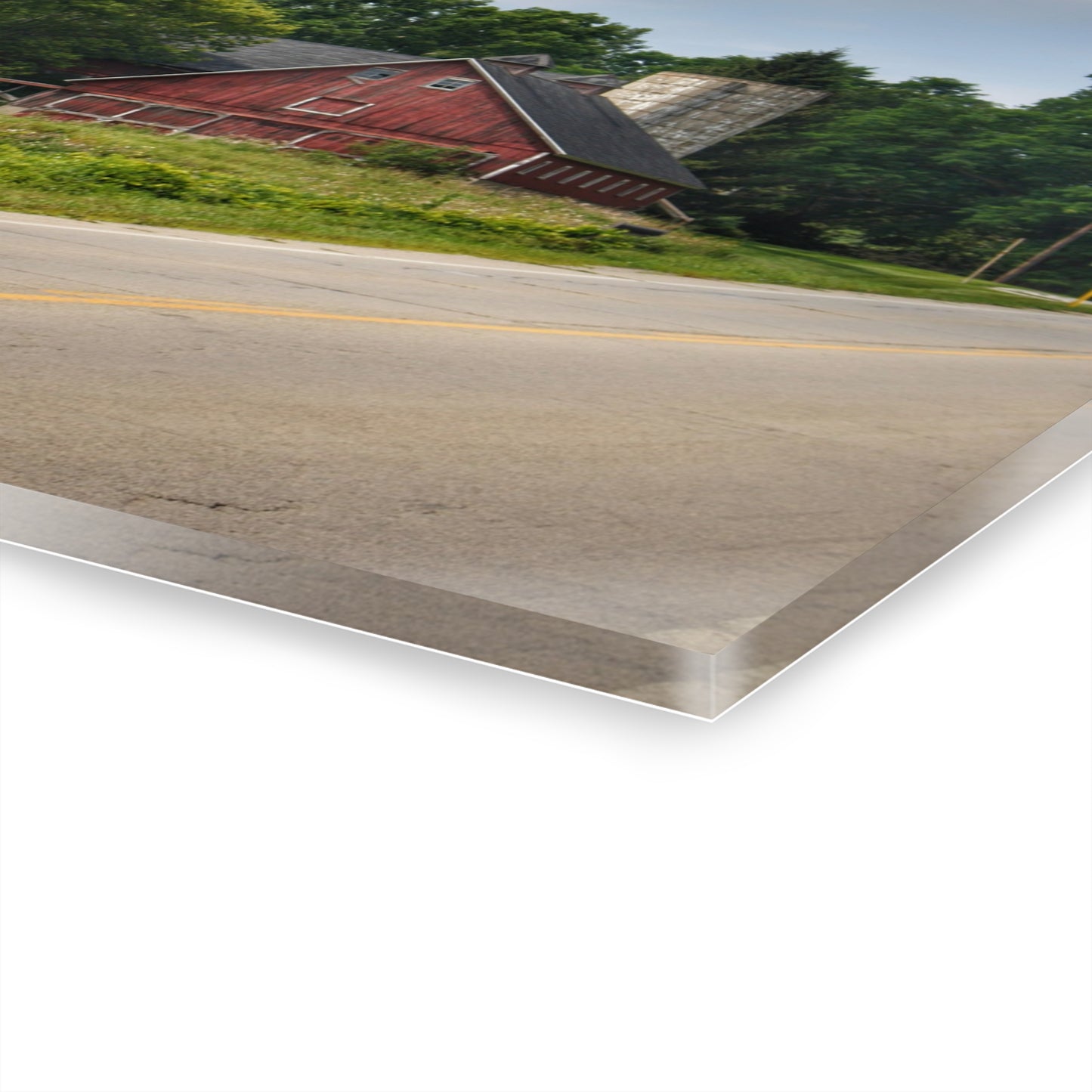 U R There Photography Metamora Red II Rustic Farmhouse Acrylic Wall Print