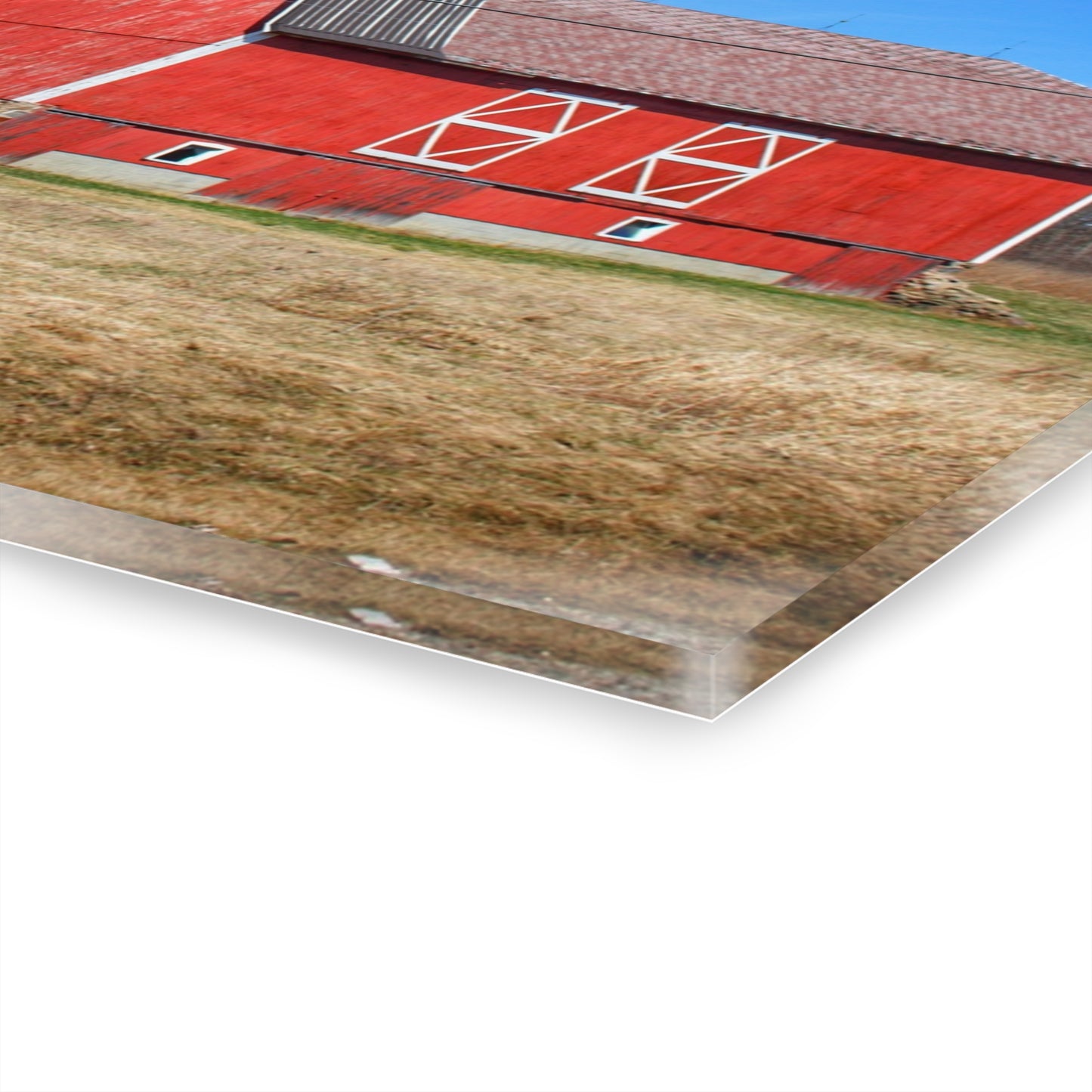 U R There Photography Kings Mill Red II Rustic Farmhouse Acrylic Wall Print