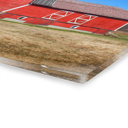 U R There Photography Kings Mill Red II Rustic Farmhouse Acrylic Wall Print