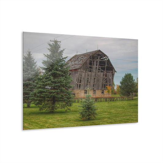U R There Photography Rich Road Falling Grey I Rustic Farmhouse Acrylic Wall Print
