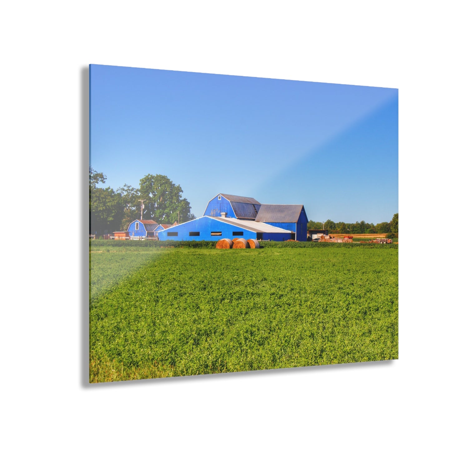 U R There Photography Kidder Road Blues II Rustic Farmhouse Acrylic Wall Print