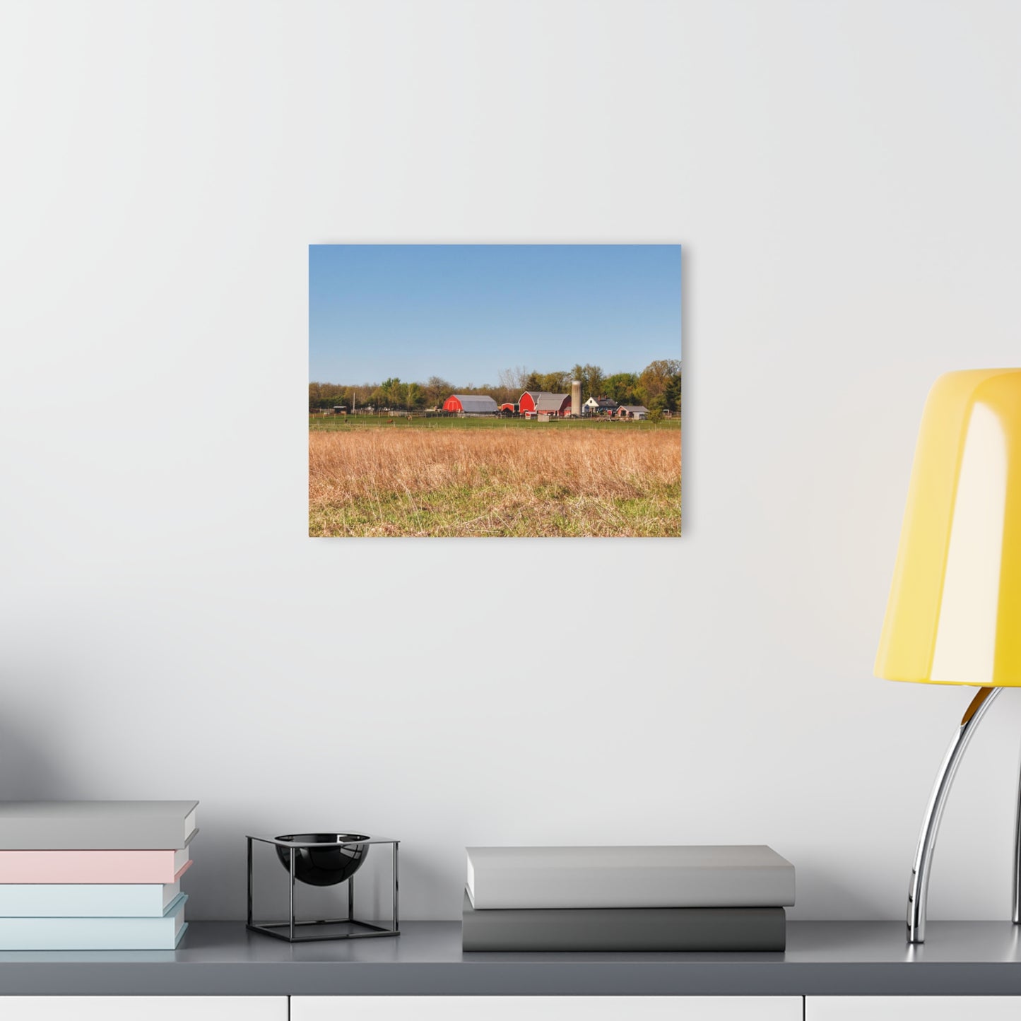 U R There Photography East Millington Road Farm Rustic Farmhouse Acrylic Wall Print