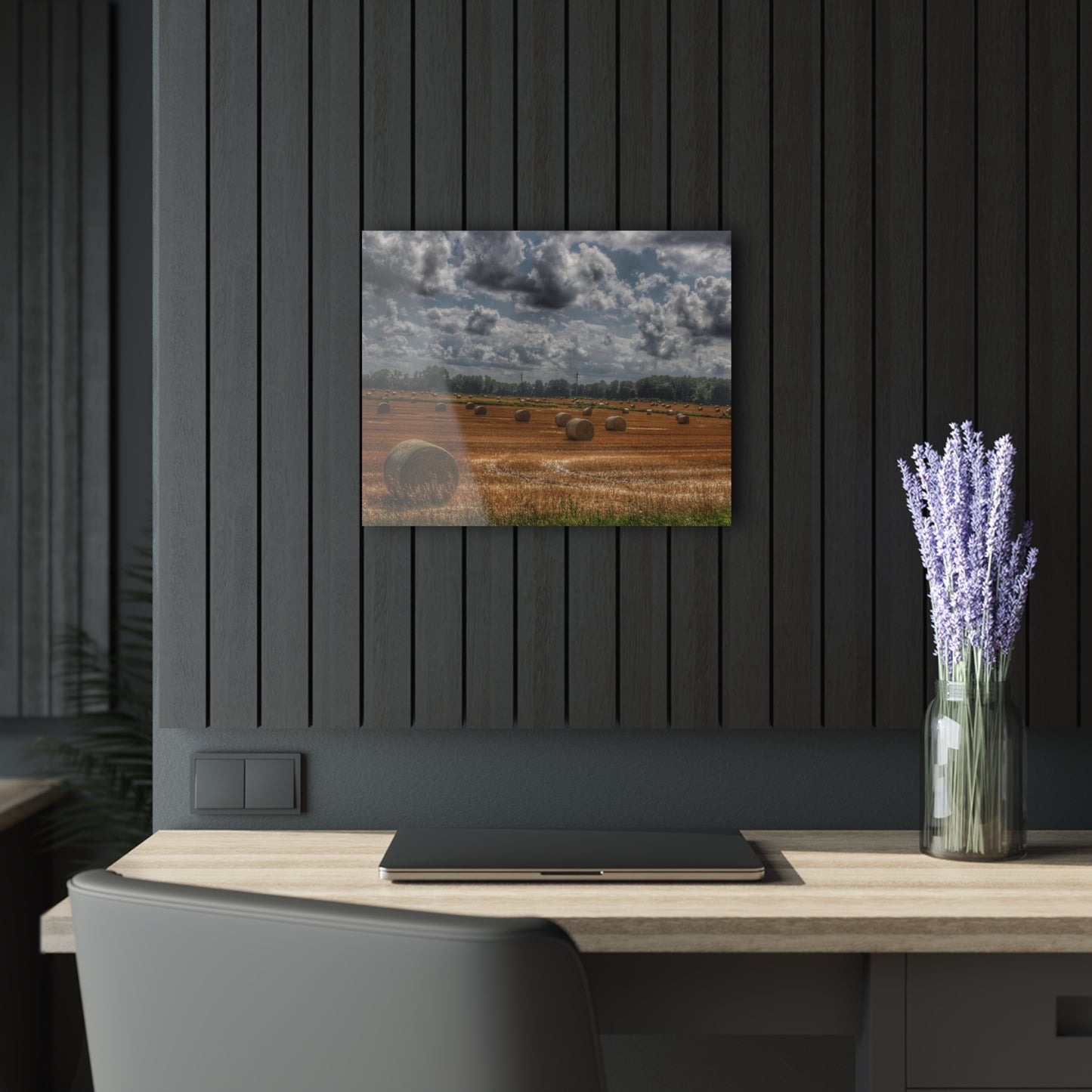 U R There Photography Haybale Heaven Rustic Farmhouse Acrylic Wall Print