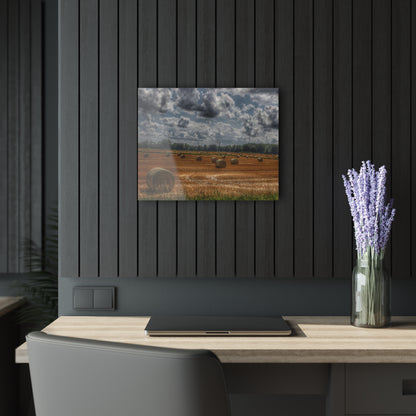 U R There Photography Haybale Heaven Rustic Farmhouse Acrylic Wall Print