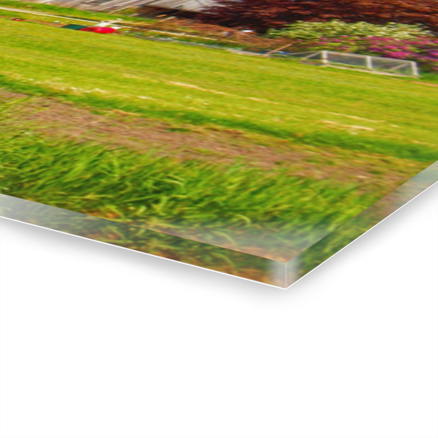 U R There Photography M-25 Old Grey and Silos Rustic Farmhouse Acrylic Wall Print