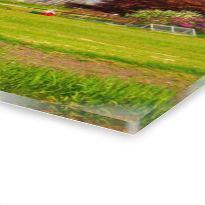 U R There Photography M-25 Old Grey and Silos Rustic Farmhouse Acrylic Wall Print