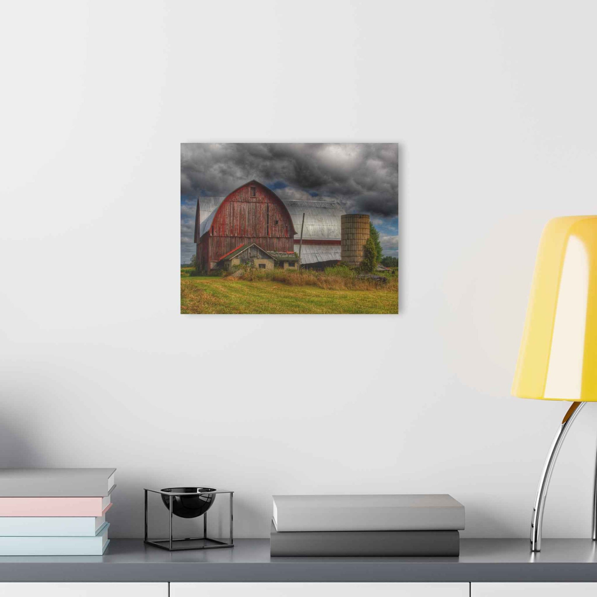 U R There Photography Valentine Road Red I Rustic Farmhouse Acrylic Wall Print