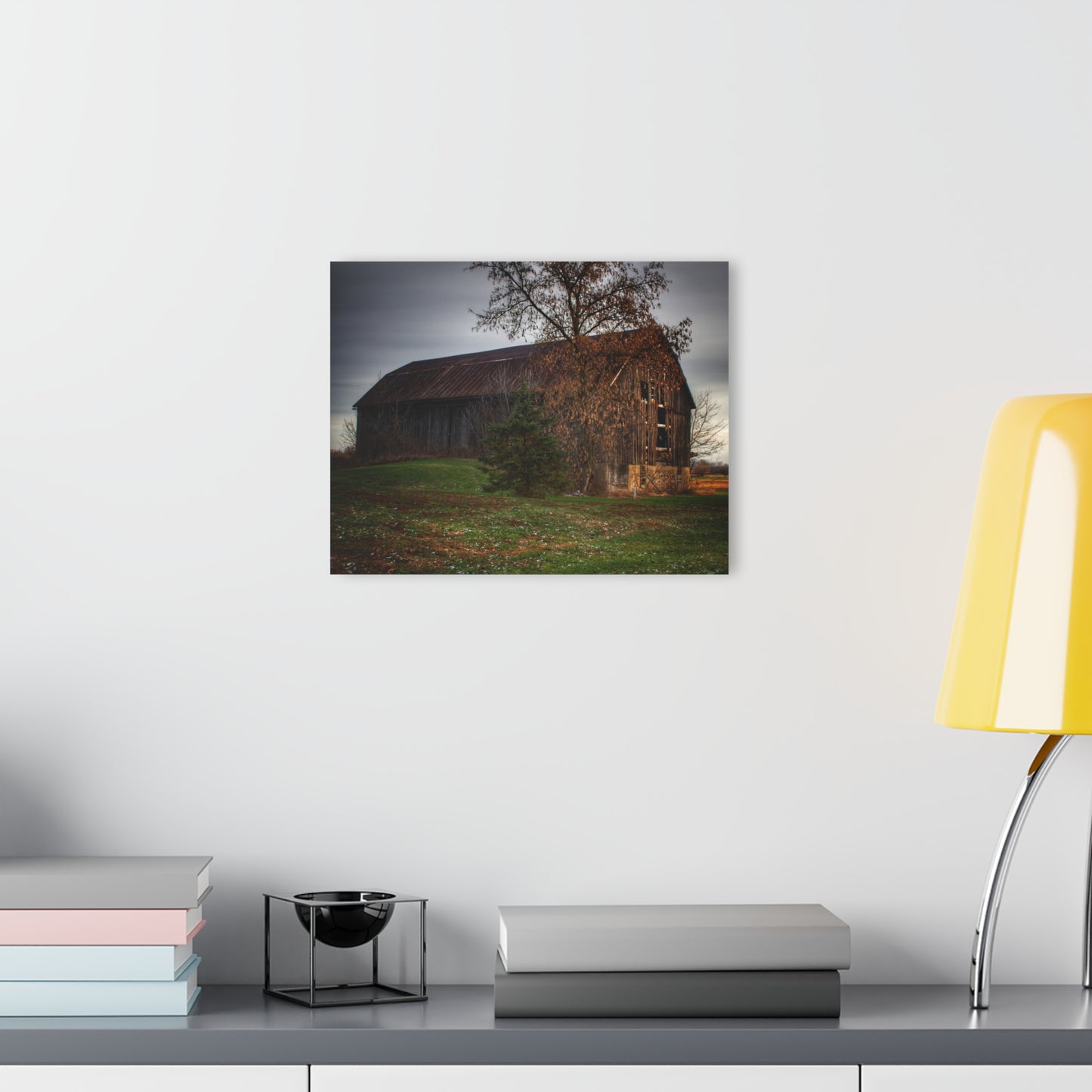 U R There Photography Melvin Grey Rustic Farmhouse Acrylic Wall Print