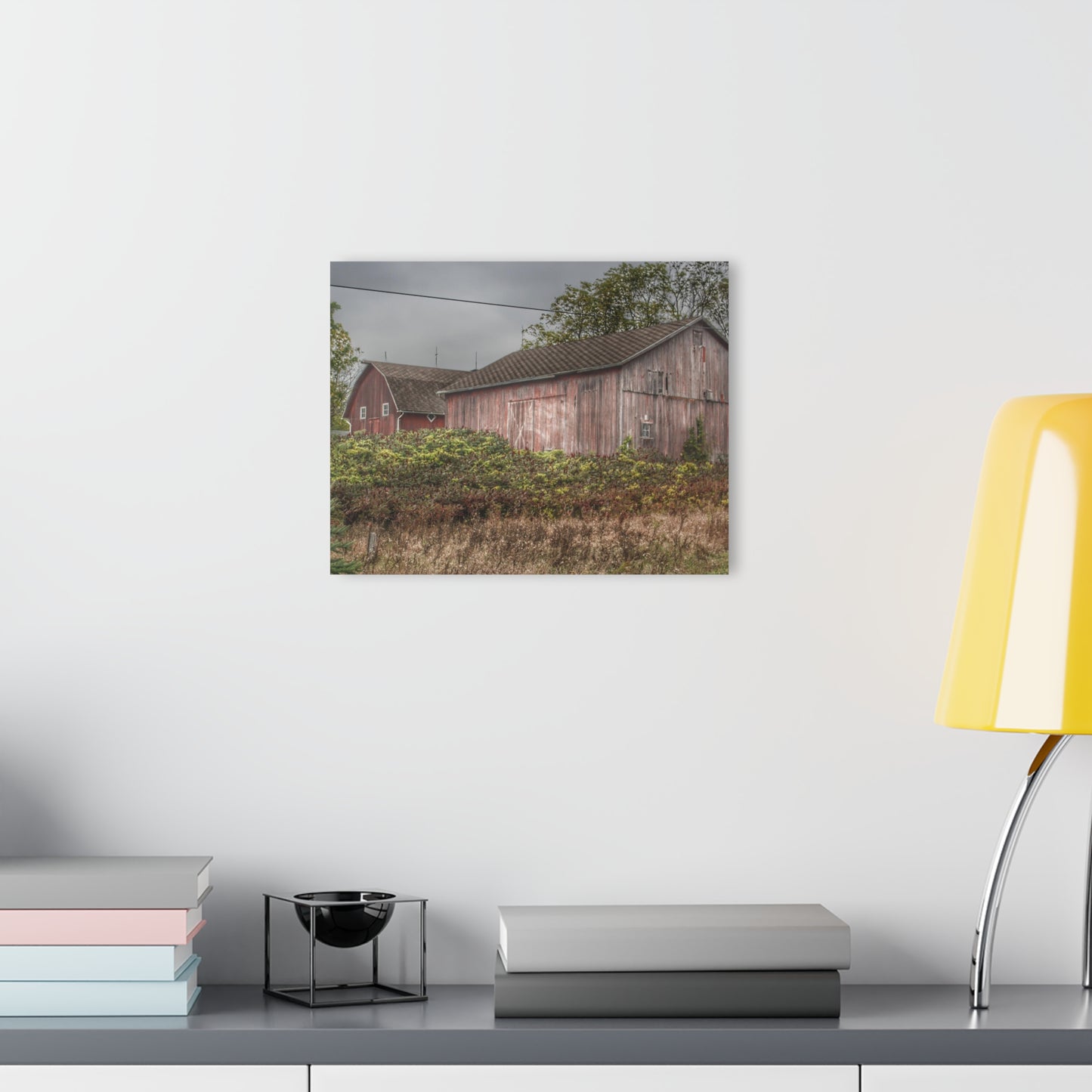 U R There Photography Washburn Reds Rustic Farmhouse Acrylic Wall Print