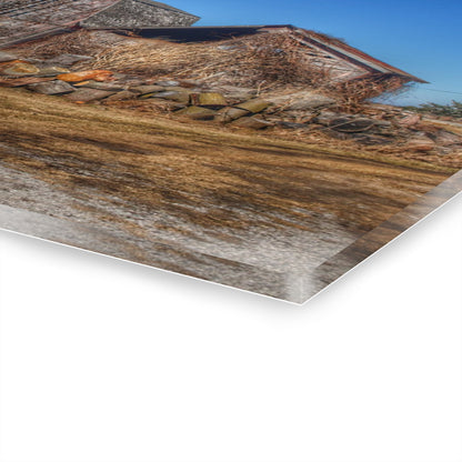 U R There Photography Dutcher Road Grey Rustic Farmhouse Acrylic Wall Print