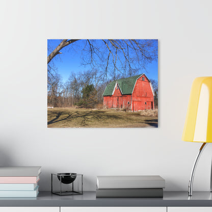 U R There Photography Hickory Ridge Red I Rustic Farmhouse Acrylic Wall Print