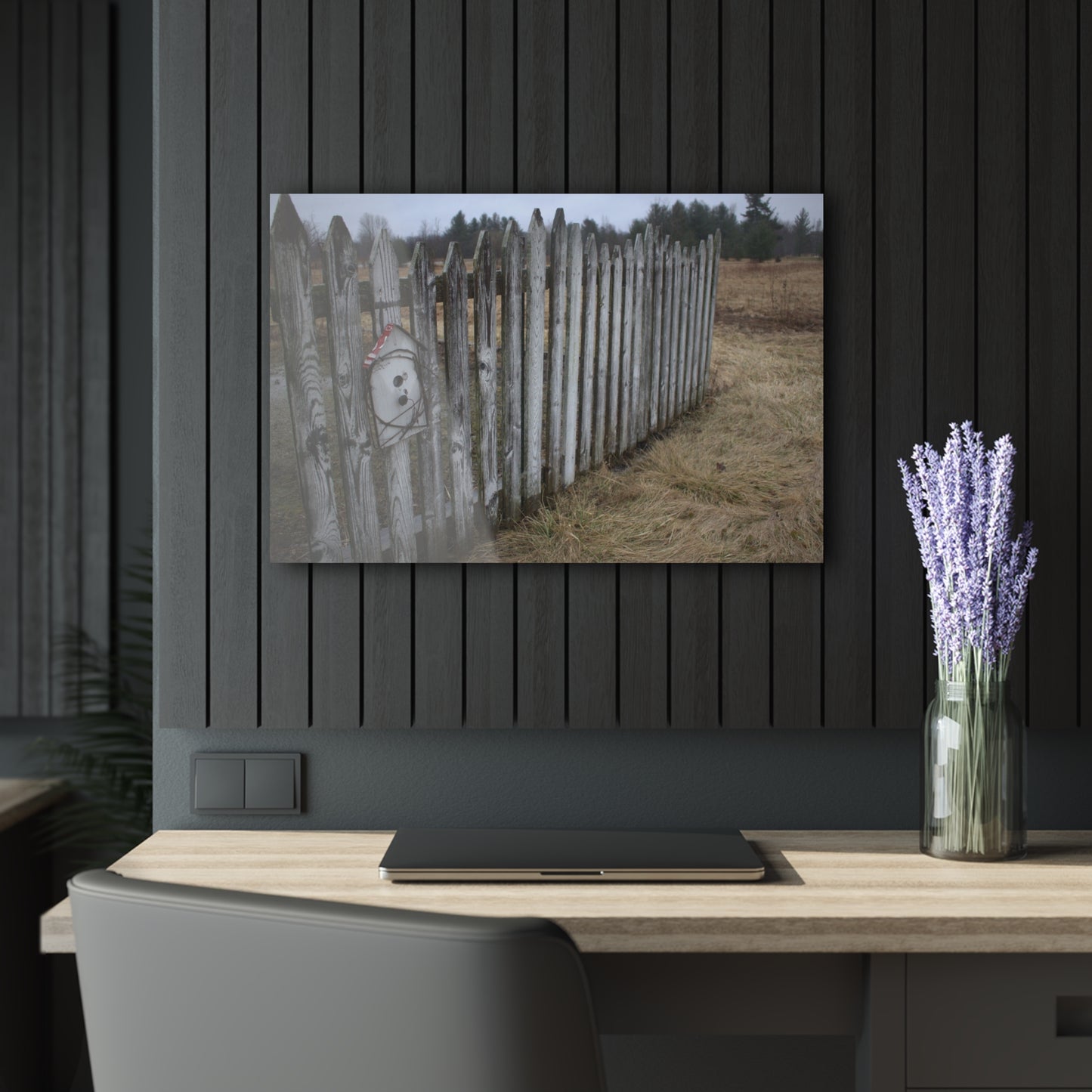 U R There Photography Country Fence Rustic Farmhouse Acrylic Wall Print