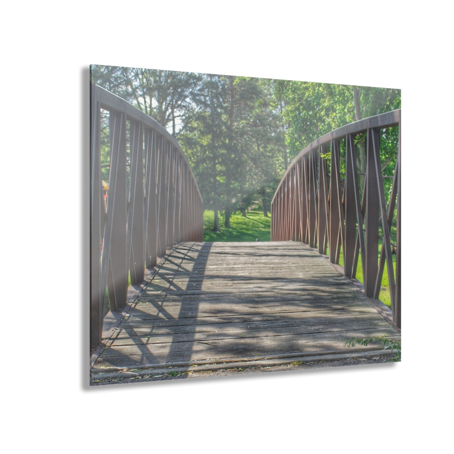 U R There Photography Cramton Park Kiwanis Bridge Rustic Farmhouse Acrylic Wall Print