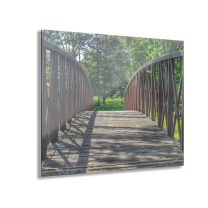 U R There Photography Cramton Park Kiwanis Bridge Rustic Farmhouse Acrylic Wall Print