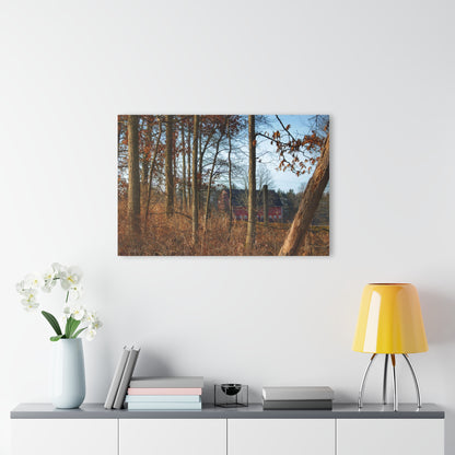U R There Photography Blood Road Red II Rustic Farmhouse Acrylic Wall Print