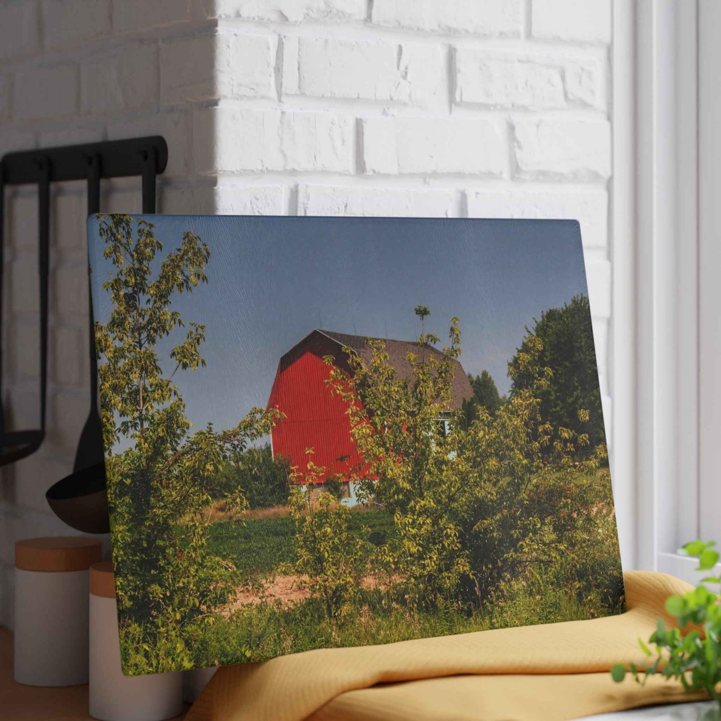 Rustic Farmhouse Cutting Board| Behind the Bushes Red