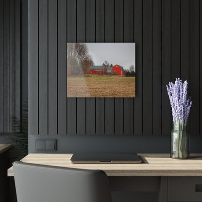 U R There Photography Kidder Road Reds Rustic Farmhouse Acrylic Wall Print