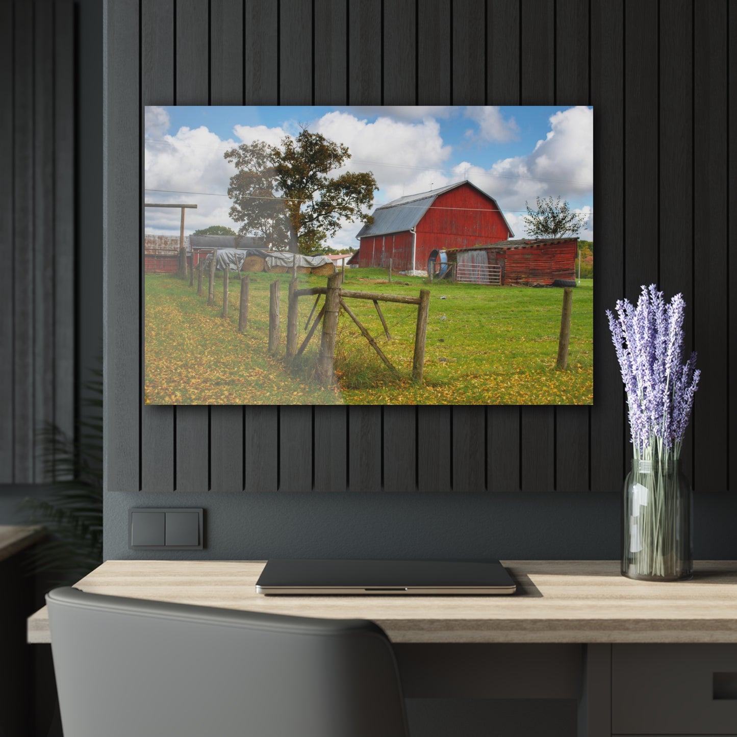 U R There Photography Beyond the Fence on Frances Road Rustic Farmhouse Acrylic Wall Print