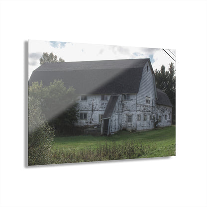 U R There Photography Metamora M-24 White Rustic Farmhouse Acrylic Wall Print