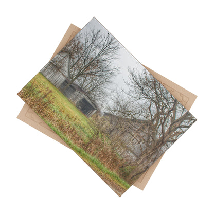 U R There Photography Bowers Road Greys IV Rustic Farmhouse Decorative Ceramic Tile