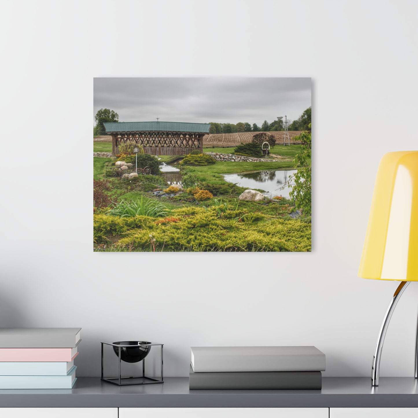 U R There Photography Bridge of Summer Road II Rustic Farmhouse Acrylic Wall Print