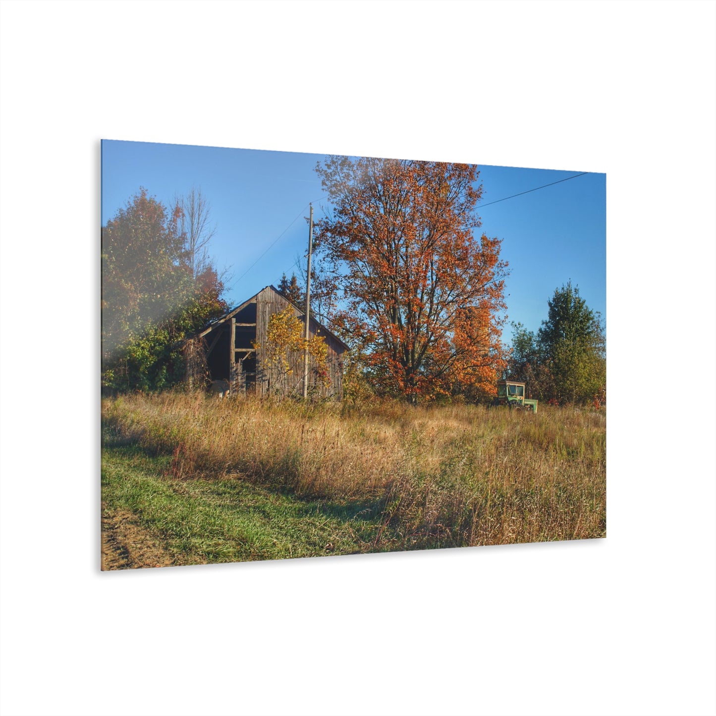 U R There Photography Clothier Road Grey Rustic Farmhouse Acrylic Wall Print