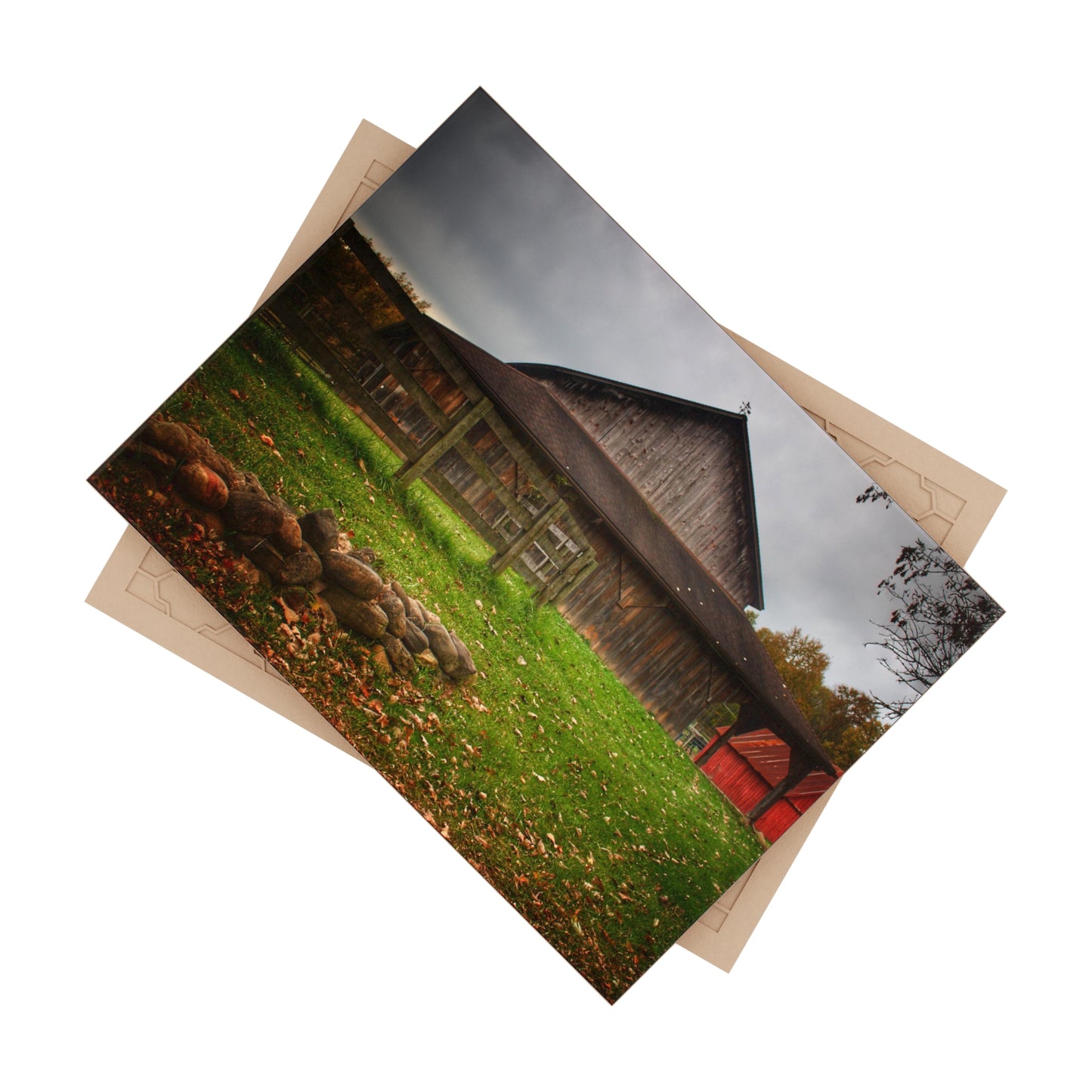 U R There Photography Chalet Grey II Rustic Farmhouse Decorative Ceramic Tile