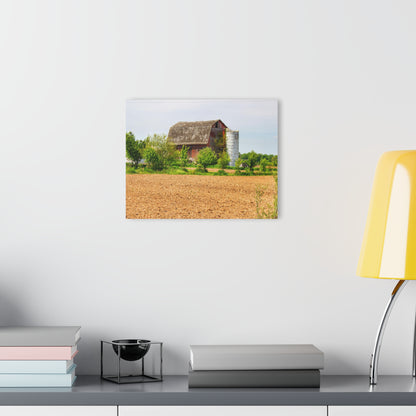 U R There Photography Colwood Road Old Red Rustic Farmhouse Acrylic Wall Print