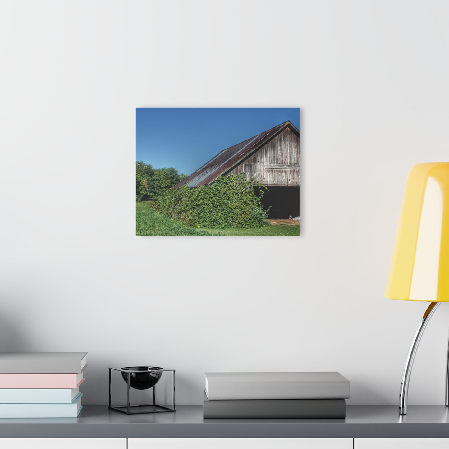 U R There Photography Grey Shack of Millington Rustic Farmhouse Acrylic Wall Print