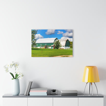 U R There Photography Hough Road Green Rustic Farmhouse Acrylic Wall Print