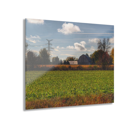 U R There Photography Wadsworth Road Grey Rustic Farmhouse Acrylic Wall Print