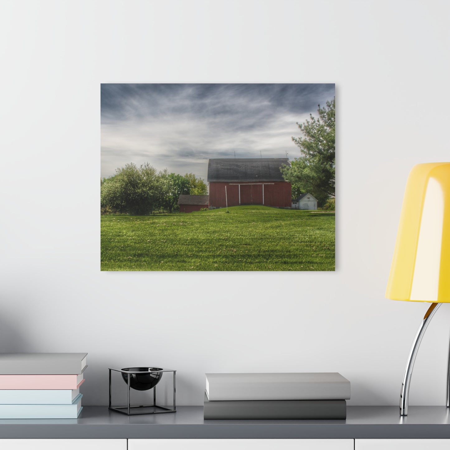 U R There Photography Kings Mill Red I Rustic Farmhouse Acrylic Wall Print