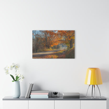 U R There Photography Fall on Oak Road Rustic Farmhouse Acrylic Wall Print