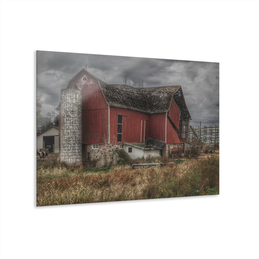 U R There Photography Hurds Corner Red II Rustic Farmhouse Acrylic Wall Print