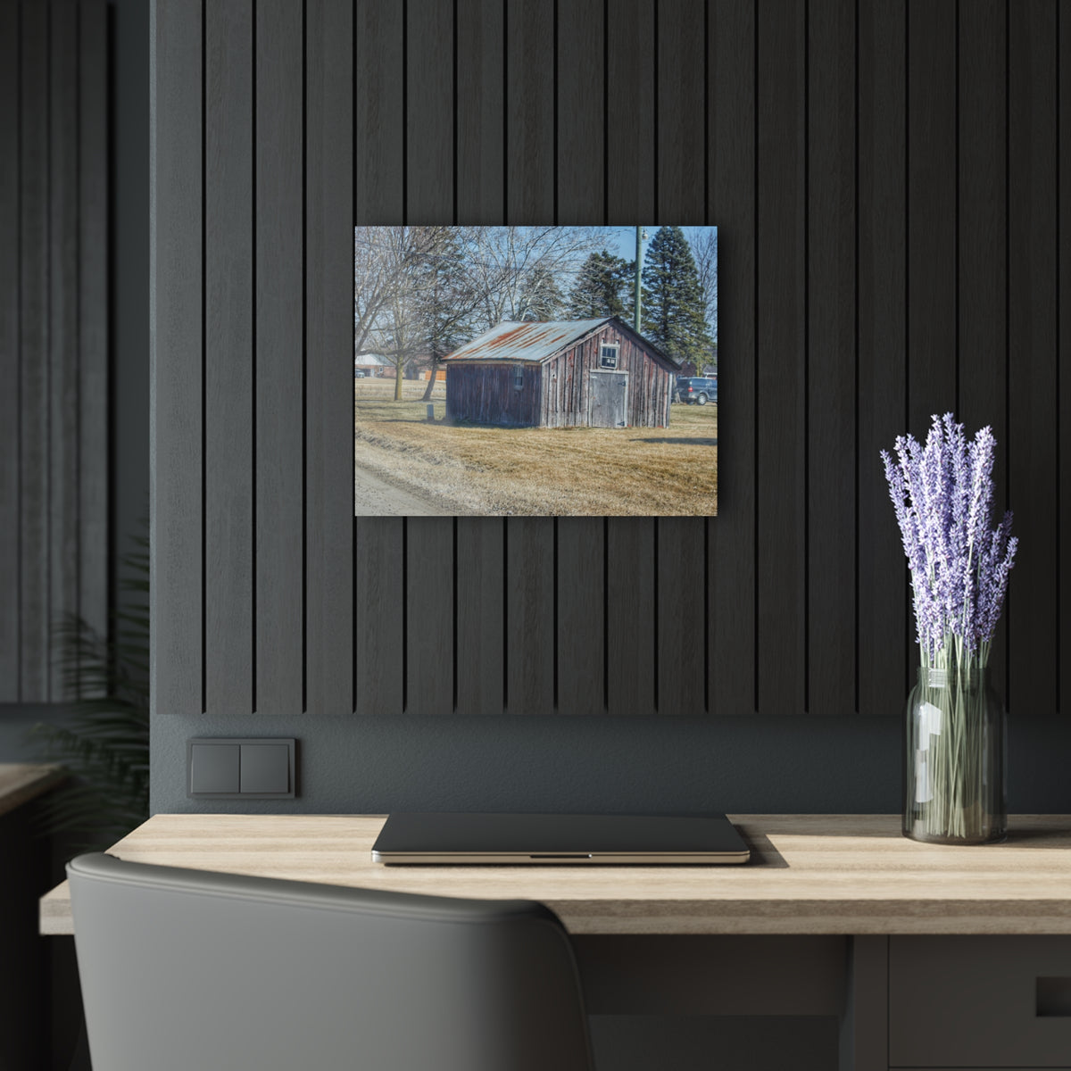 Ray Center Roadside Shack Rustic Farmhouse Acrylic Wall Print