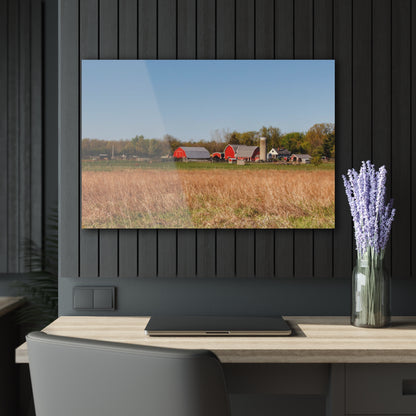 U R There Photography East Millington Road Farm Rustic Farmhouse Acrylic Wall Print