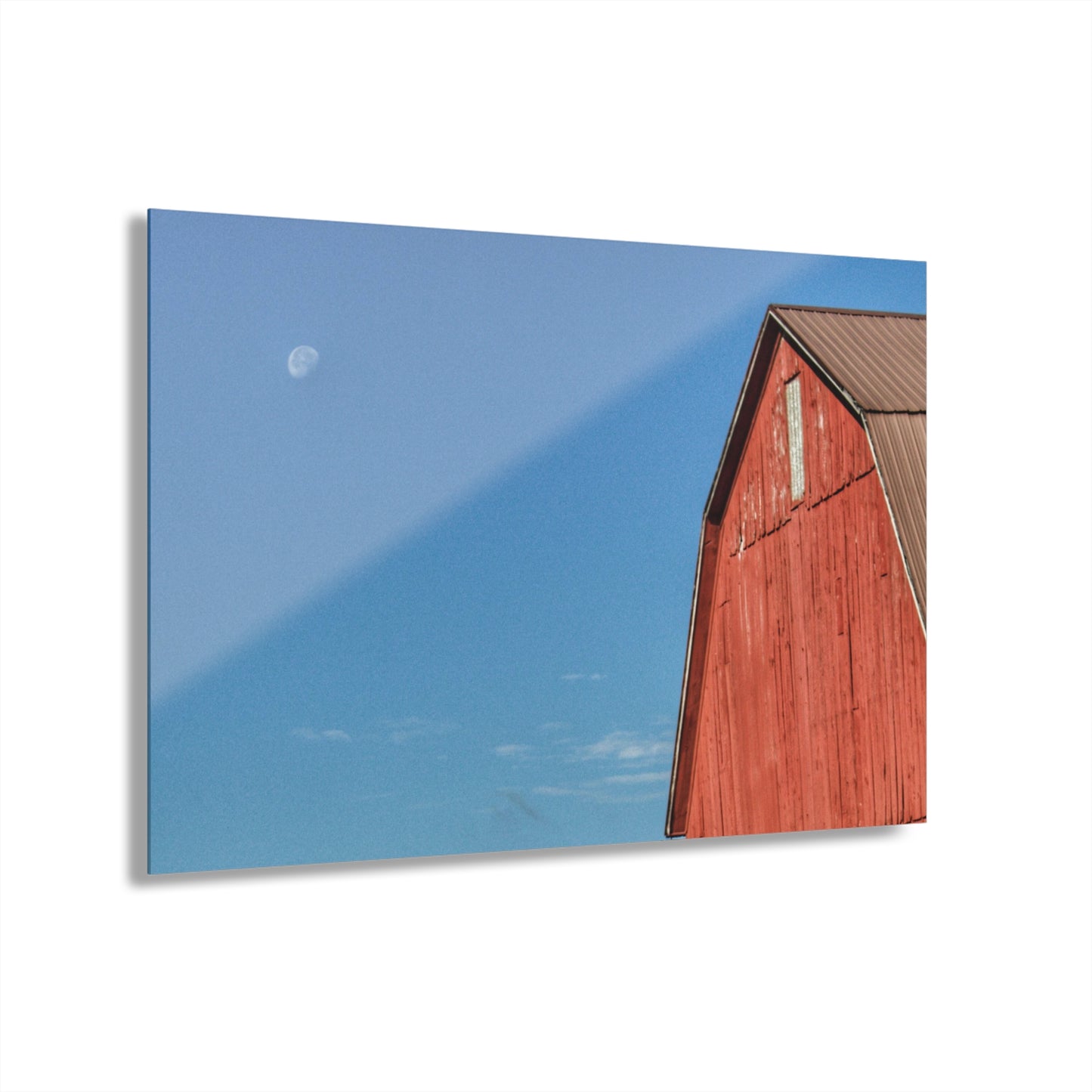 U R There Photography Fargo Road Red II Rustic Farmhouse Acrylic Wall Print