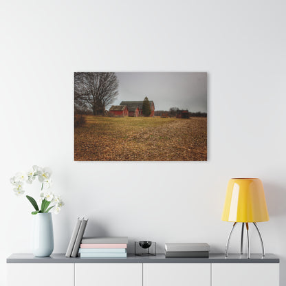 U R There Photography Wilder Road Reds in Spring Rustic Farmhouse Acrylic Wall Print